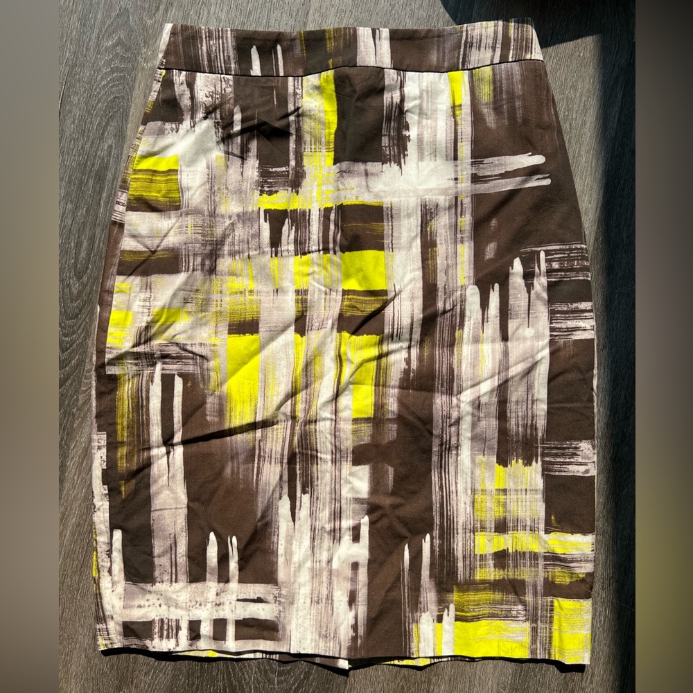 NEW watercolor Kate Spade pencil skirt Sz 4